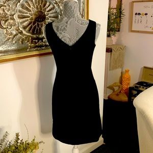 Black and taupe mini dress